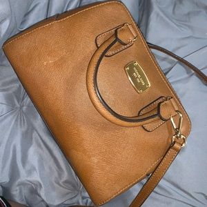 michael kors medium brown satchel bag